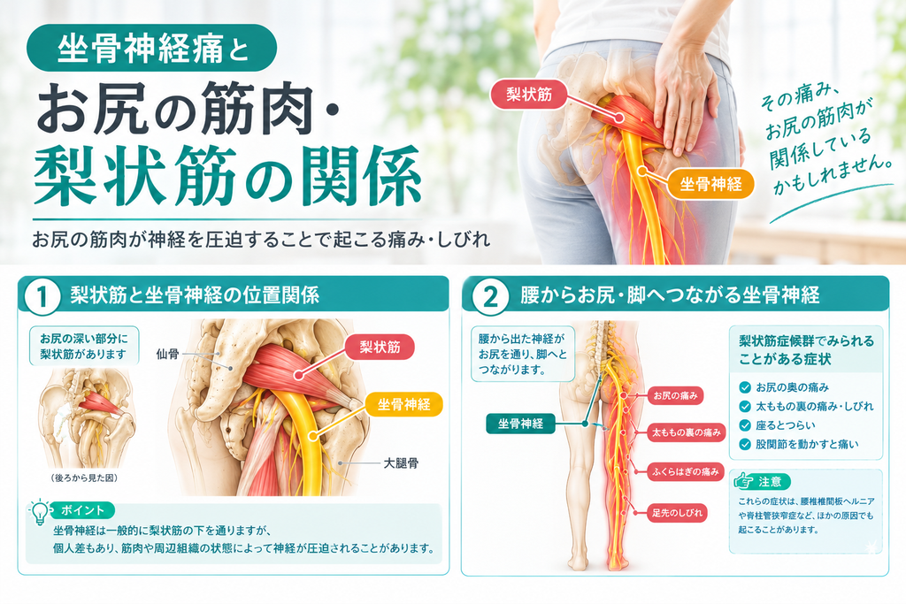 坐骨神経痛と梨状筋の関係